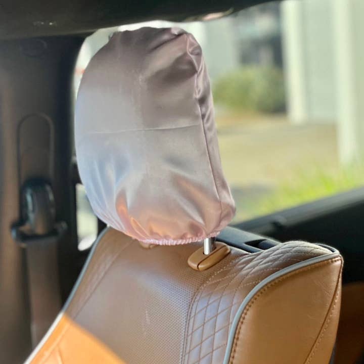 Morning Glamour - Wholesale Travel Set - Satin Headrest Cover for your Car7