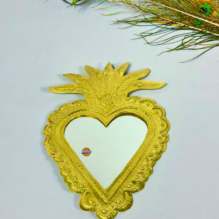 Mikwi - Venta al por mayor Espejos de pared - Pequeños espejos decorativos de latón, espejos marroquíes hechos a mano