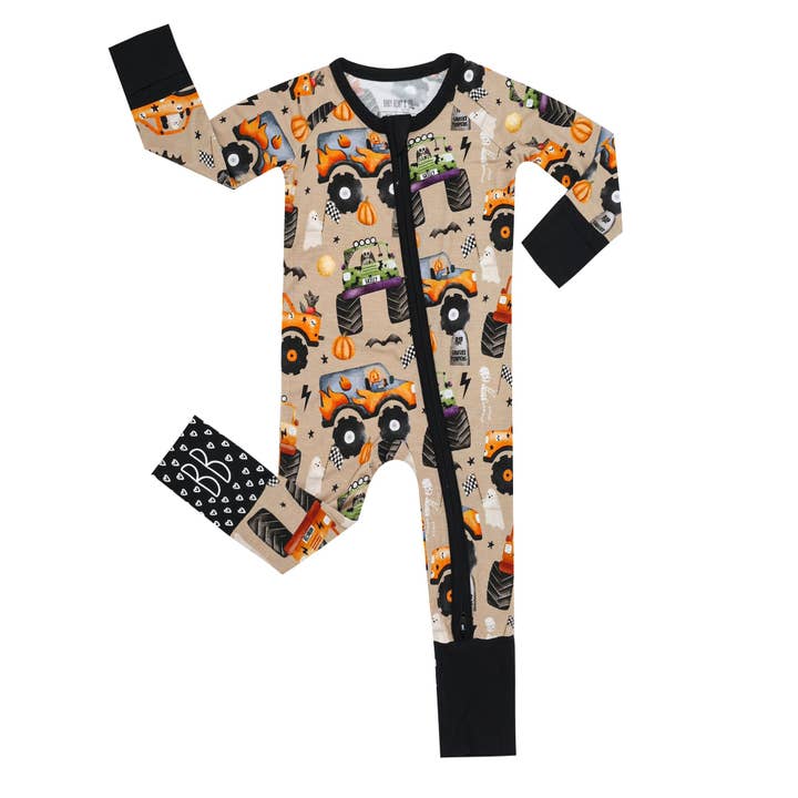 Monster Mash Convertible Footie for wholesale by Baby Bean & Co.