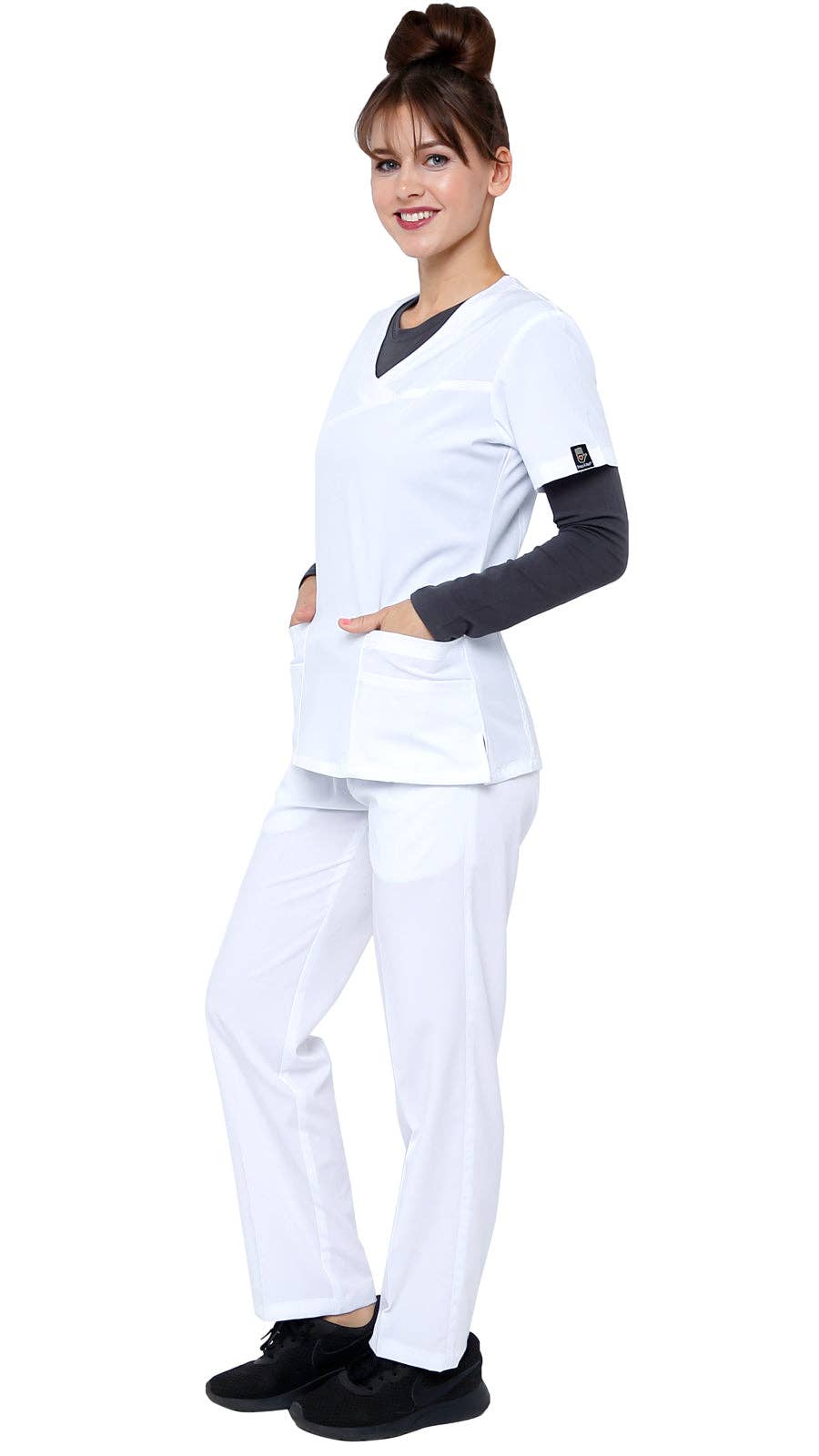 Dress A Med – wholesale Healthcare uniform – Women's – Women's 4-Way Extreme Stretch Uniform Set - Style ST10011