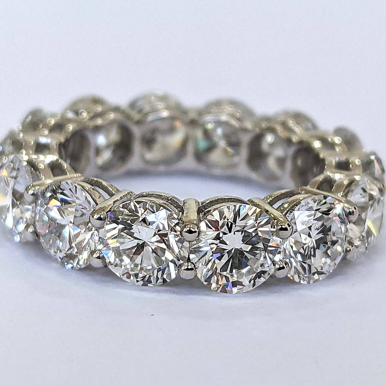 Lifetime Jewelers - Wholesale Multi-Stone Ring - Near 6 Carat Ct Lab Grown Diamond Full Eternity Band 14k2