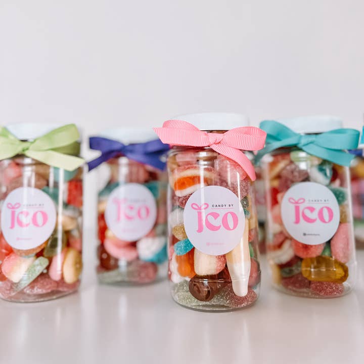 Candy by J.Co - Wholesale Gummy - The Custom Candy Jar - 8 ounce plastic jar7