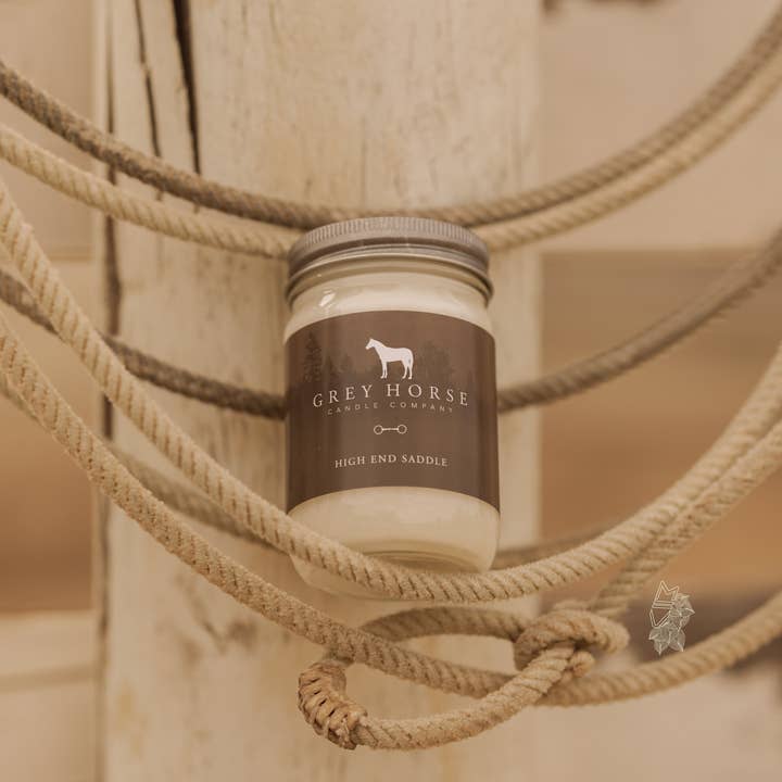Grey Horse Candle Company - Wholesale Jar/Filled Candle - High End Saddle Soy Candle1