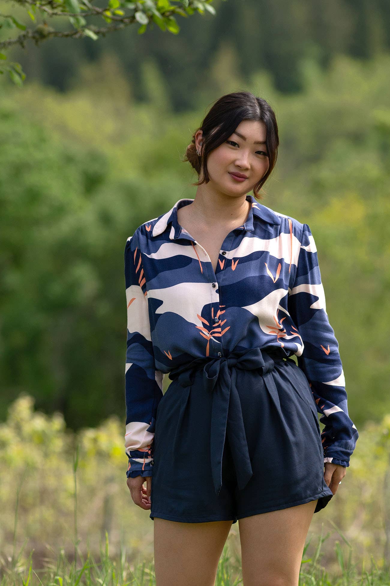 Eglantine et Zoé – Großhandel Stoff – Viscose-Crêpe-Stoff in Ink-Farbe8