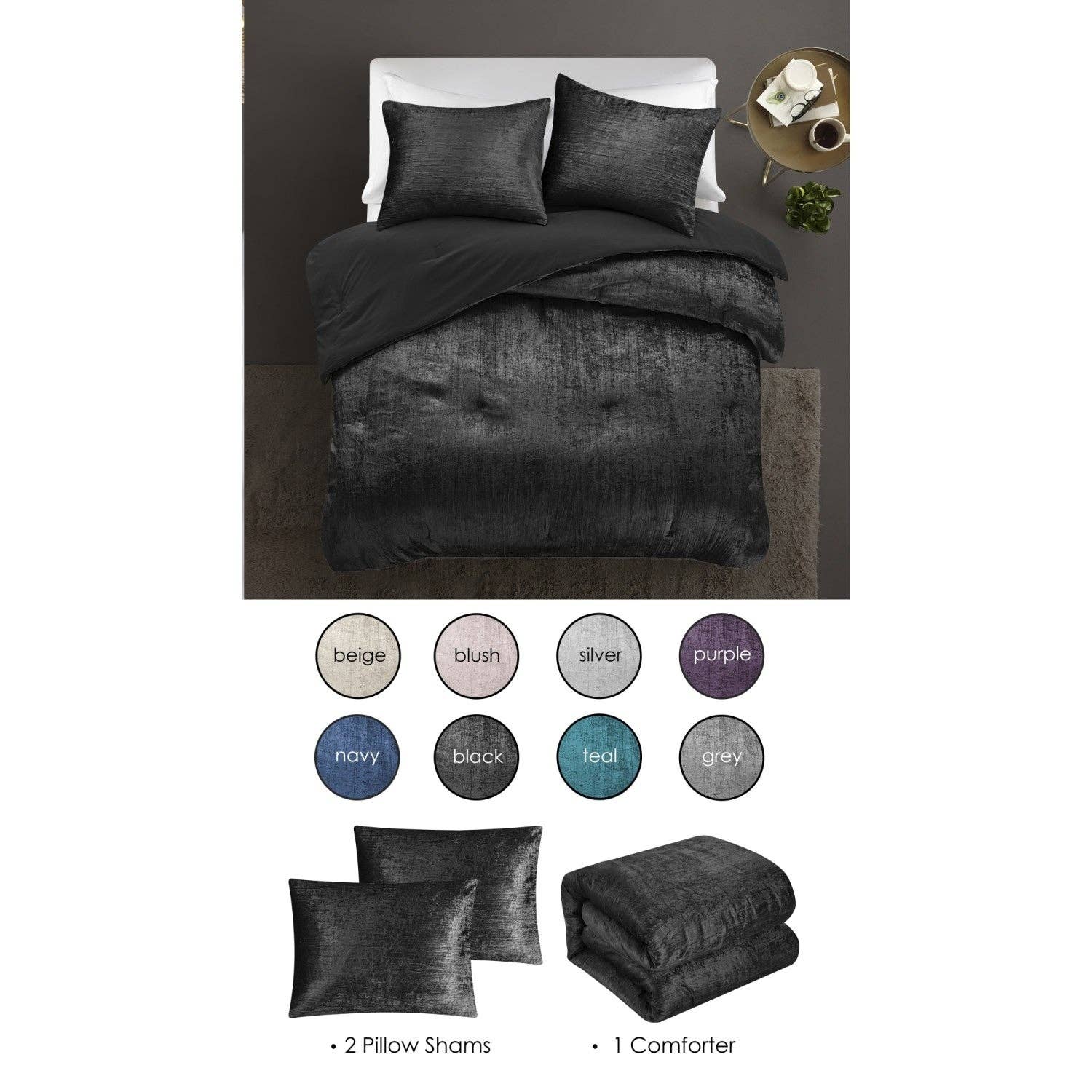 Inspired home - Wholesale Bedding Set - Moriah Comforter Set25