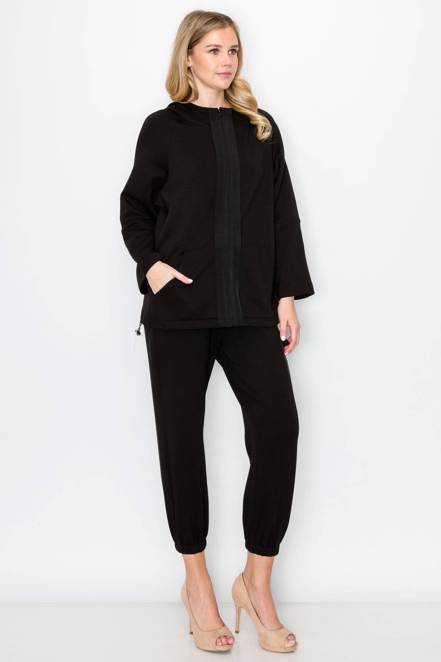 Joh Apparel - Wholesale Jacket - Women's - Kari Pointe Knit Hoodie Jacket17