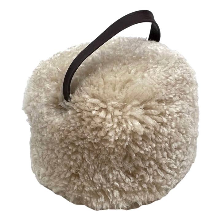 Native Natural - Wholesale Door Stop - Beige Sheepskin Doorstop2