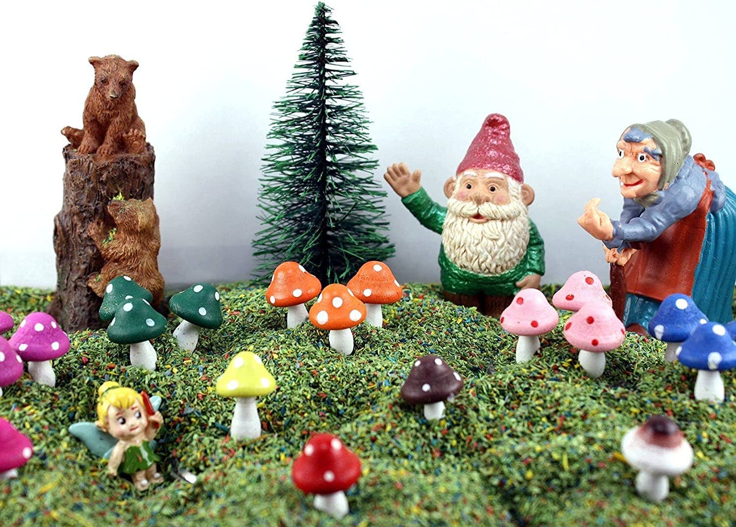 red Meyer Imports - Wood Mushrooms Hand Crafted - 3/4" - 6 Piece for wholesale on Faire5