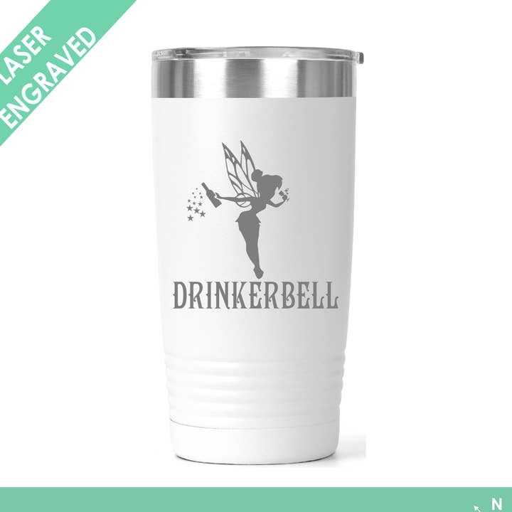 Drinkerbell Tumbler - Tinker Bell Tumbler - Funny Tumbler for wholesale by Northern Country Girl Designs, LLC