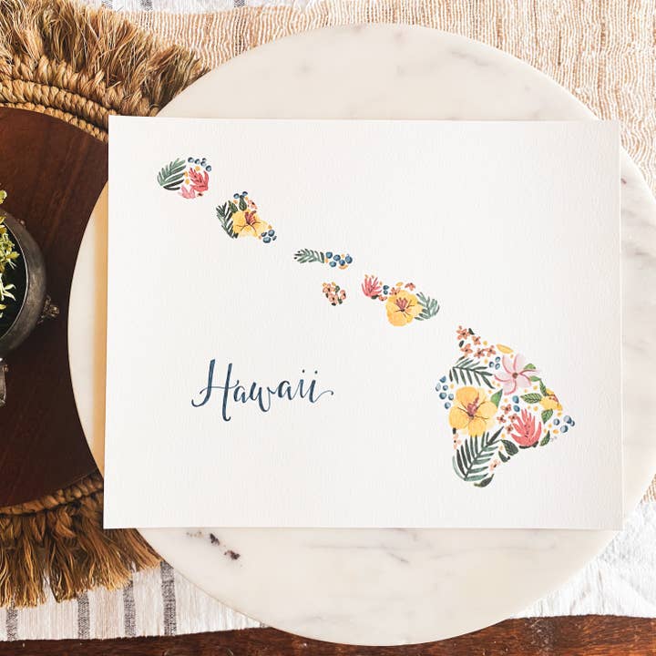 Hawaii State Print for wholesale by Roseberry & Co.