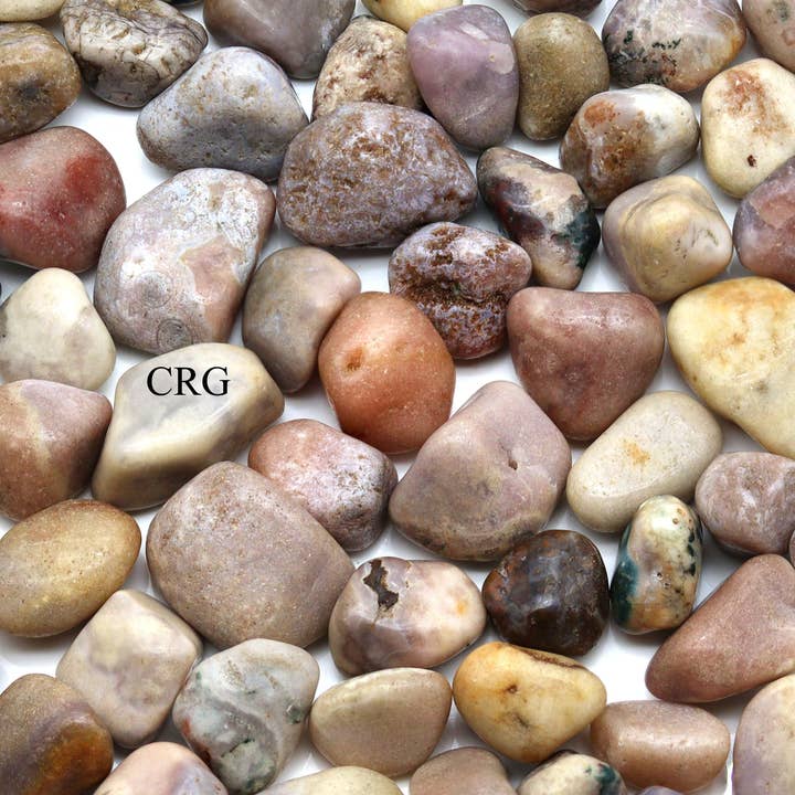 1 LIBBRA LOT- Ametista rosa burattata grande #3 /1"-2,5" AVG per la vendita all'ingrosso da parte di Crystal River Gems LLC