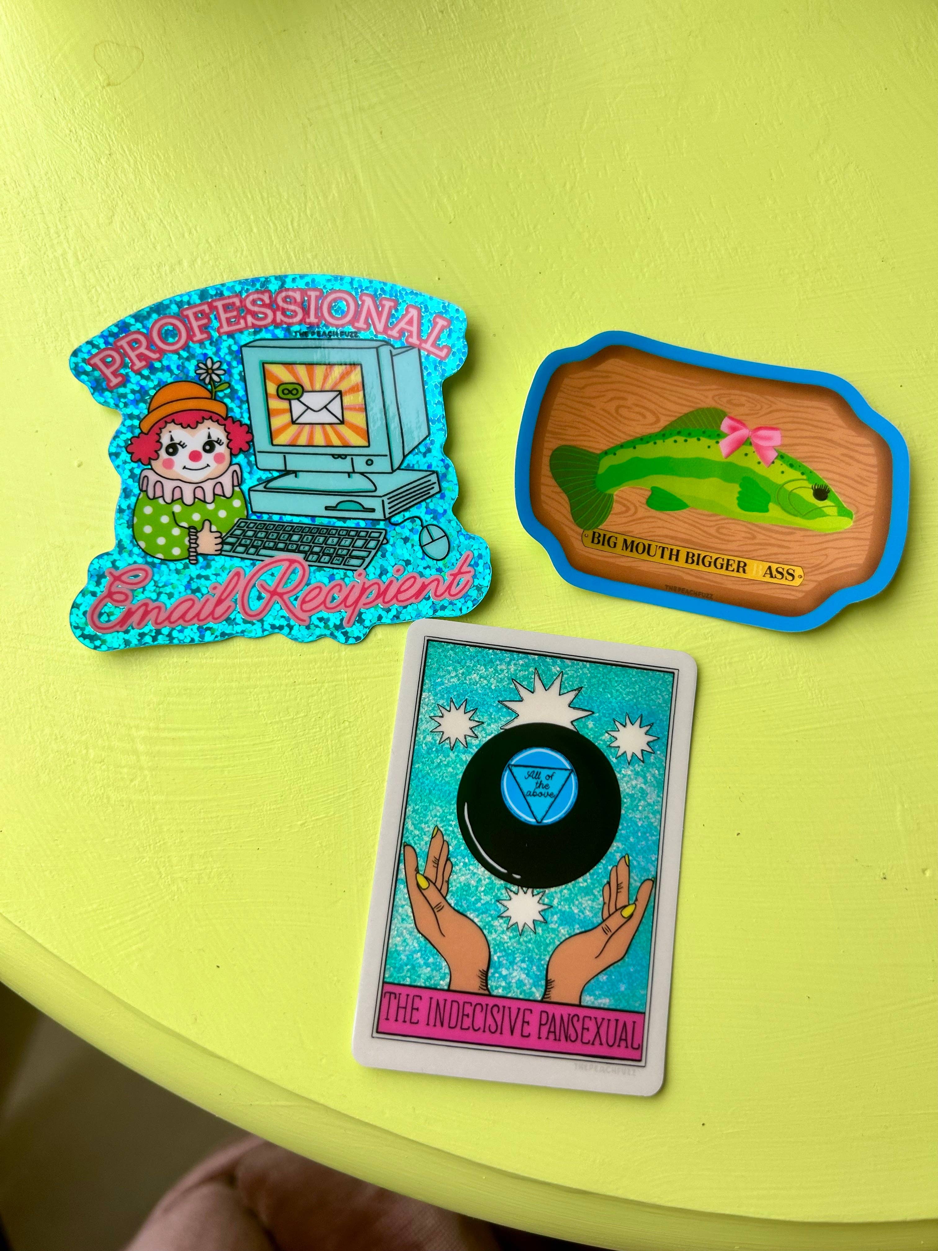The Peach Fuzz - Wholesale Sticker - Professional Email Recipient Glitter Sticker3