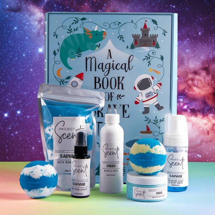 Book Gift Set – Kids Pamper Box with Bath Bombs & Bubble Bath for wholesale by Project Scent