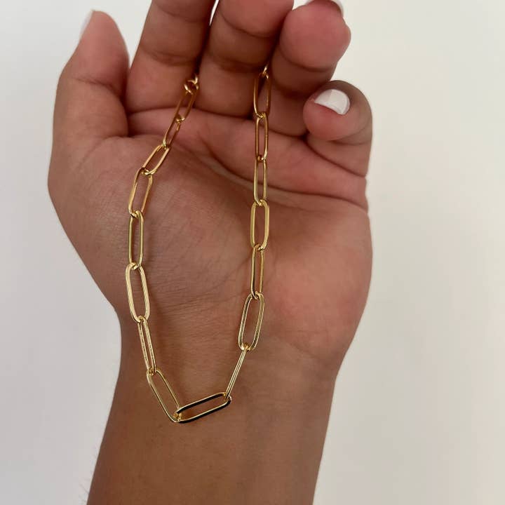 Paperclip Chain Bracelet for wholesale by B Jewels By Brit