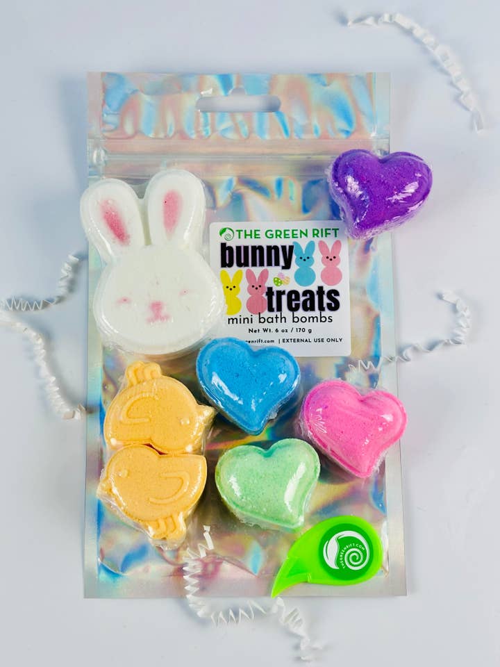 Bunny Treats Mini Bath Bombs, Seasonal, Easter for wholesale by The Green Rift