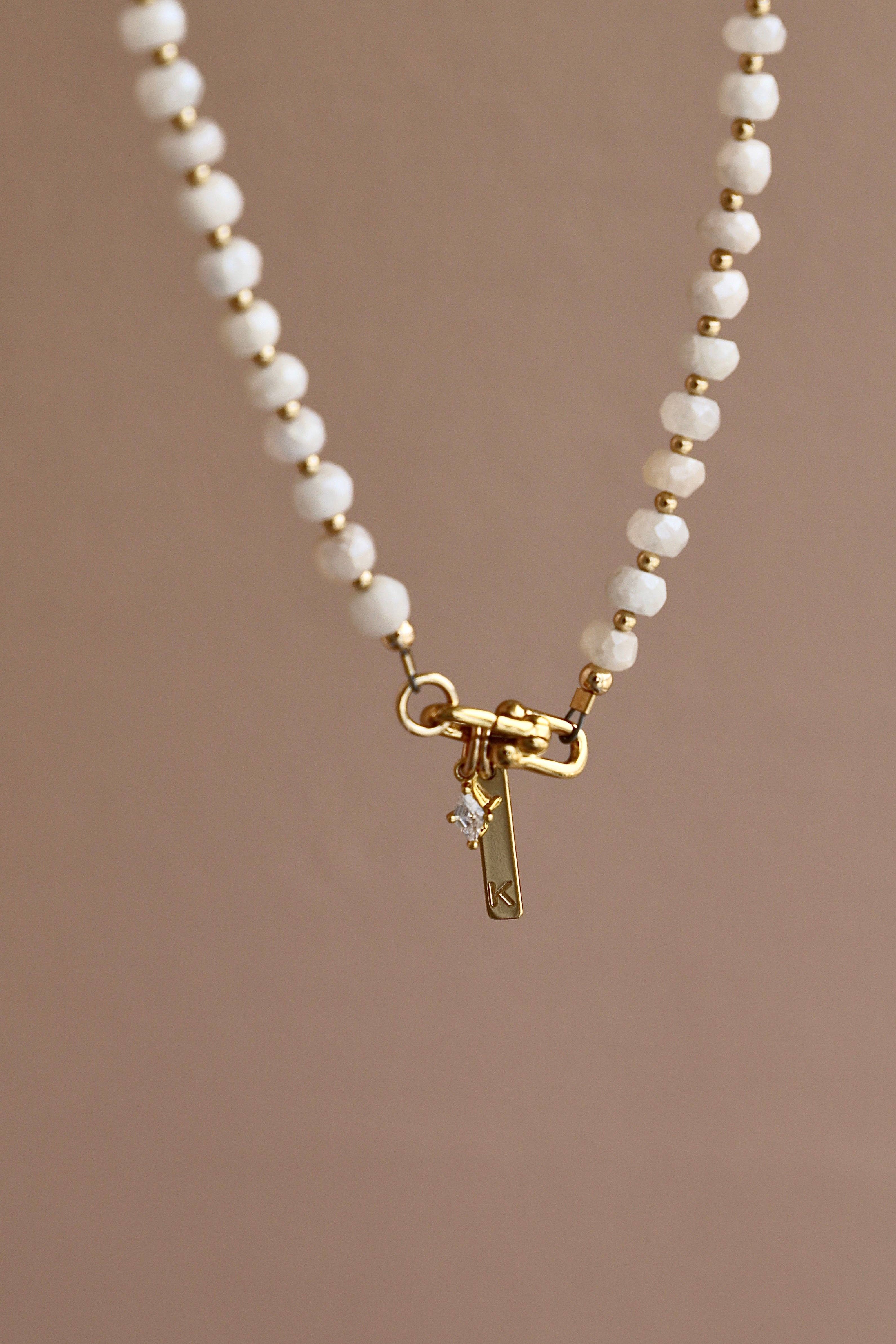 Katie Waltman Jewelry - Wholesale Beaded/Pearl Necklace - WHITE SILVERITE BEADED NECKLACE2