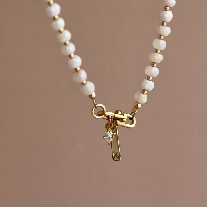 Katie Waltman Jewelry - Wholesale Beaded/Pearl Necklace - WHITE SILVERITE BEADED NECKLACE2