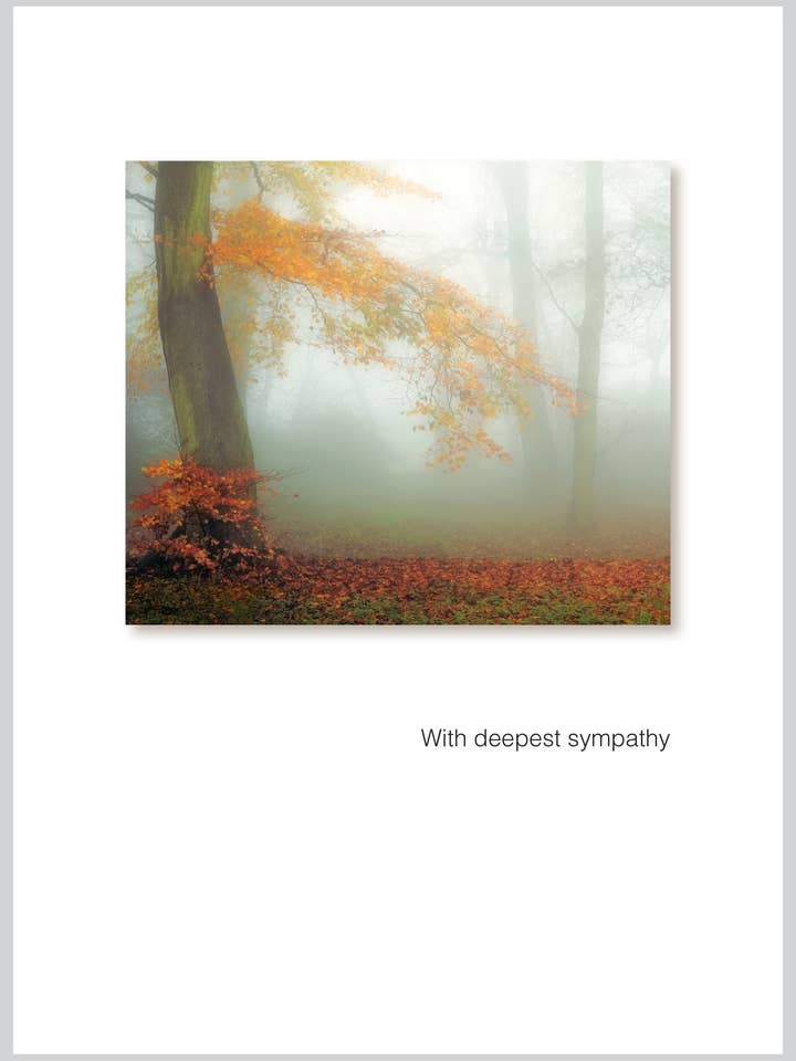 With deepest sympathy Sympathy Greeting Card for wholesale by The Borealis Press Inc