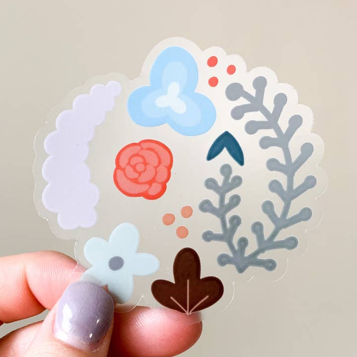 madi&mdsn - Wholesale Sticker - madi flowers clear sticker0