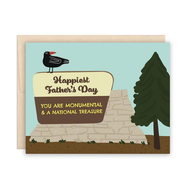 National Treasure Dad, Father's Day Greeting Card for wholesale by The Beautiful Project