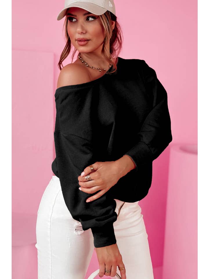 Amaryllis Apparel - Wholesale Sweatshirt - Women's - Back Bowknot Sweatshirt24