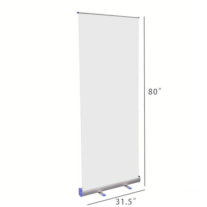 FIXTUREDISPLAYS - Vendita all'ingrosso Striscione - Supporto per banner avvolgibile verticale retrattile in lega di alluminio portatile 31,5"W X 80"H 221637