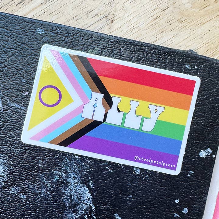 Steel Petal Press - Wholesale Sticker - Pride Ally Die-Cut Sticker0
