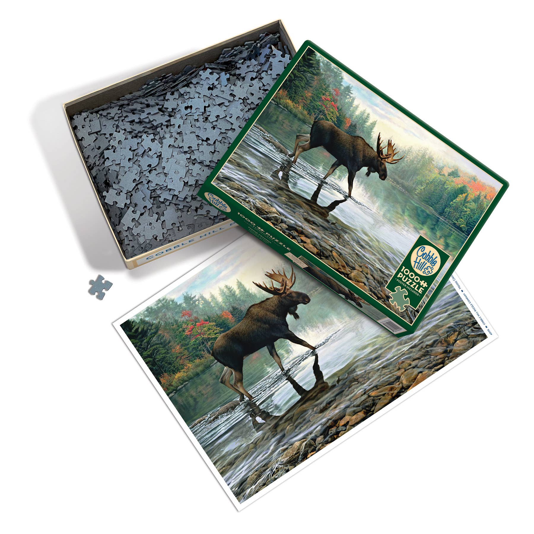 Outset Games and Cobble Hill Puzzles - Wholesale Puzzle - Adult - Moose Crossing 1000pc puzzle2