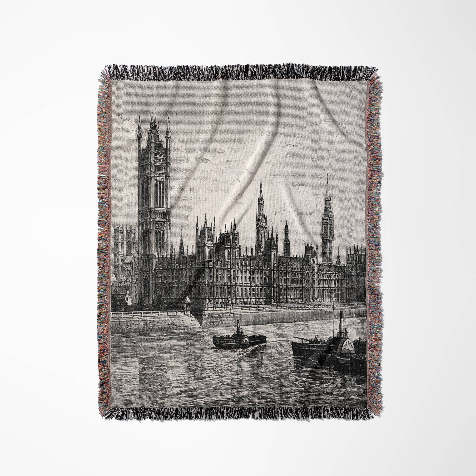 3dRose - Wholesale Throw Blanket - 3dRose, Famous Londons Big Ben In Black n White, Blanket0