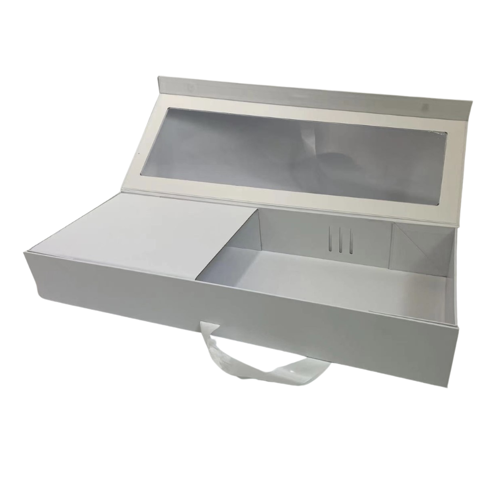 UNIKPACKAGING - Vente Coffrets cadeaux - Grandes boîtes-cadeaux pour roses avec fenêtre transparente et ruban2