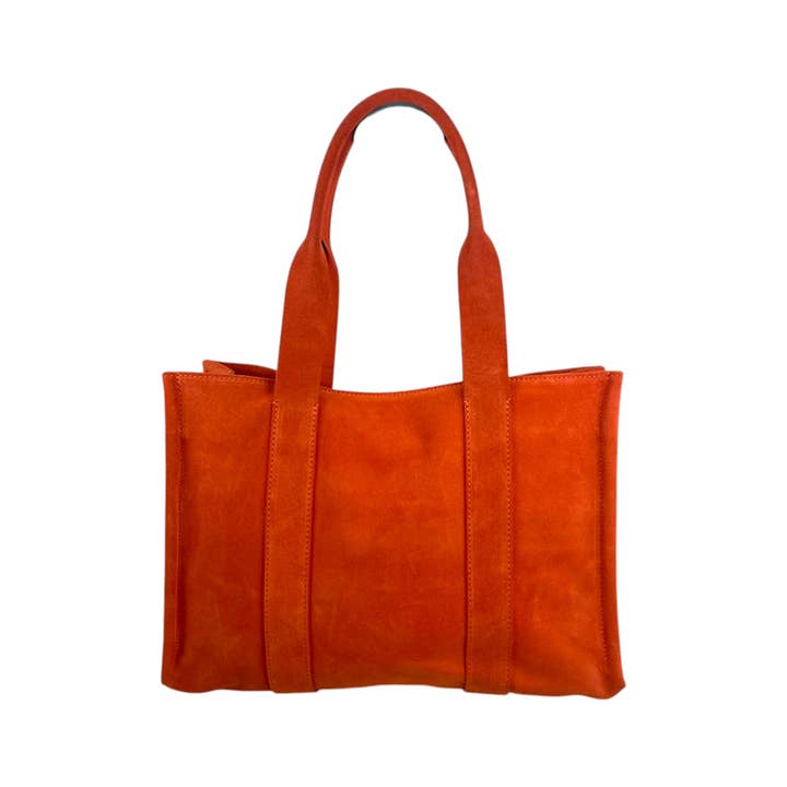 Chenson & Gorett - Vendita all'ingrosso Borsa tote - Donna - Borsa shopper da donna in pelle scamosciata. Promo moda B2B