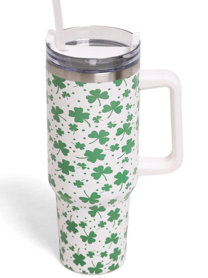 TUM807 Clover Shamrock 40 Oz Tumbler for wholesale by MiMi Wholesale