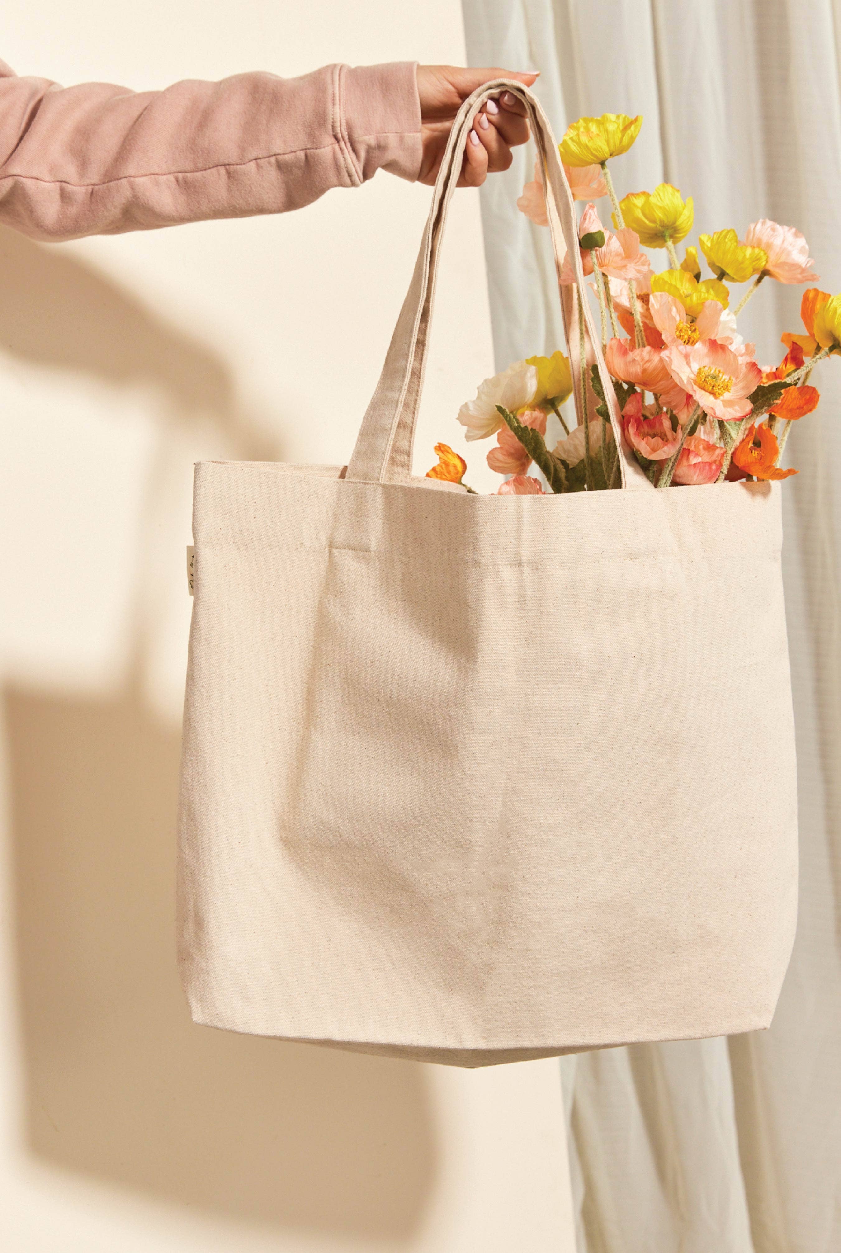 NATURAL Bolsa de lona básica de venta al por mayor en Faire6