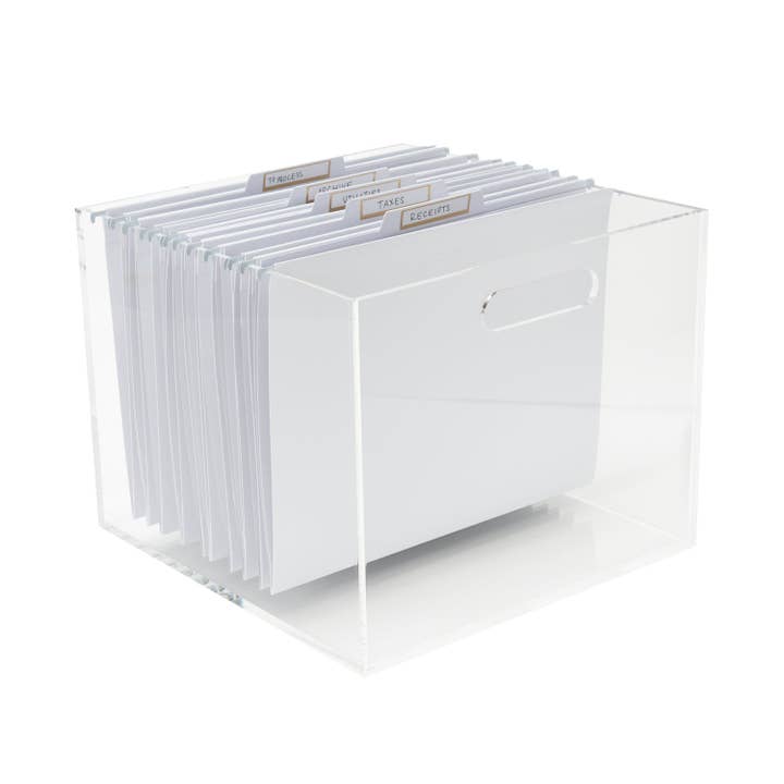 russell+hazel - Wholesale Storage Bin - Acrylic File Box with Handles3