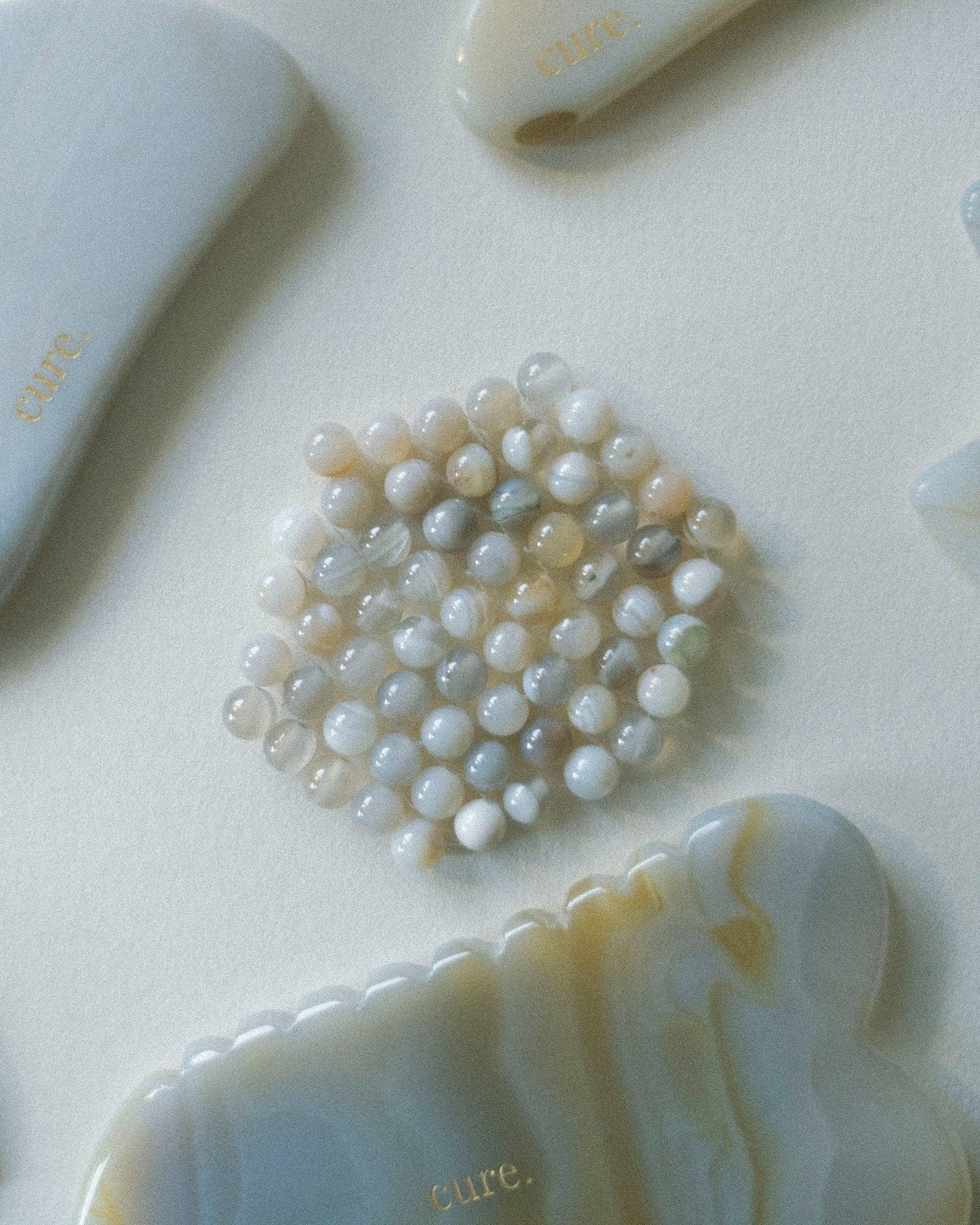 cure. - Vendita all'ingrosso Maschere trattamento occhi - Patch occhi in pietra naturale di agata fatti a mano10