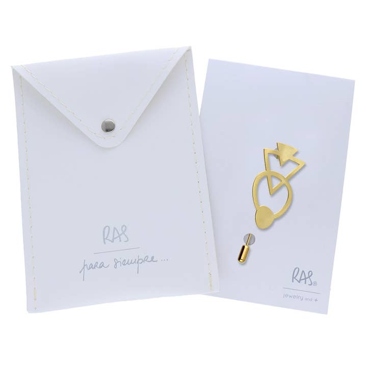 RAS - Wholesale Brooch - Bau Gold Plated Brooch1