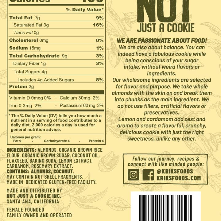 Nut Just a Cookie - Wholesale Cookie - Nut Just A Cookie Variety 2.2oz - Case of 65