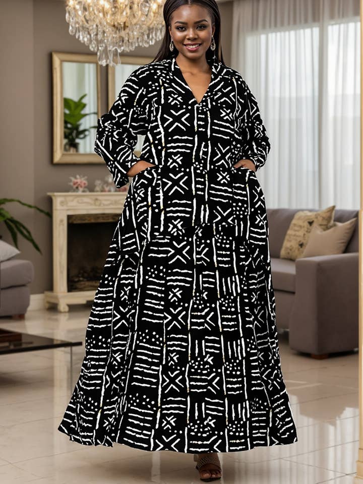 KaraChic - Wholesale Top & Skirt Set - Women's - 7906 P (Skirt Set) - African Print 2pc Top & Skirt Set