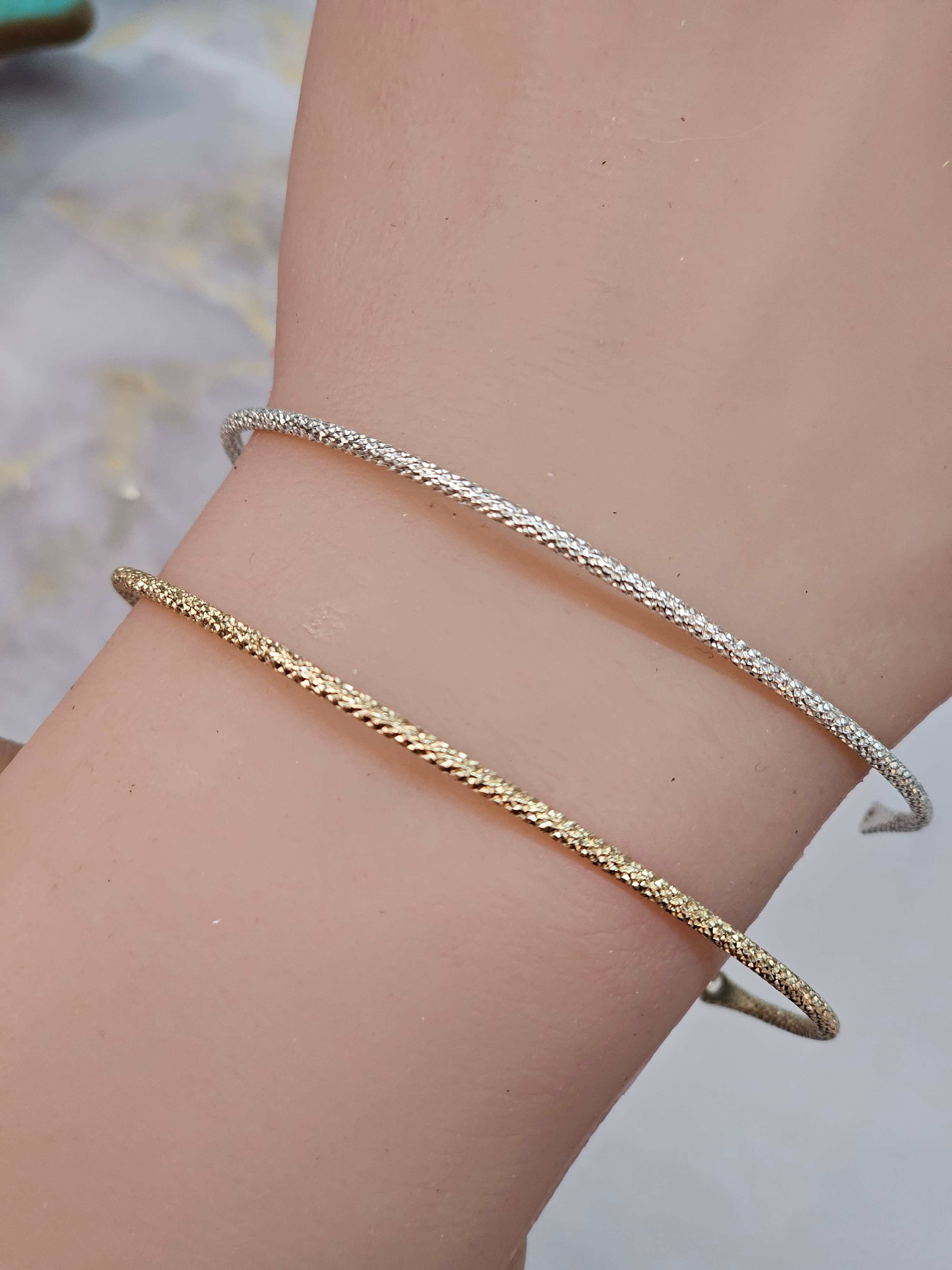 Half Moon Jewelry Designs - Wholesale Bangle Bracelet - permanent jewelry bangle (Sparkle), Bangle blank for PJ 7