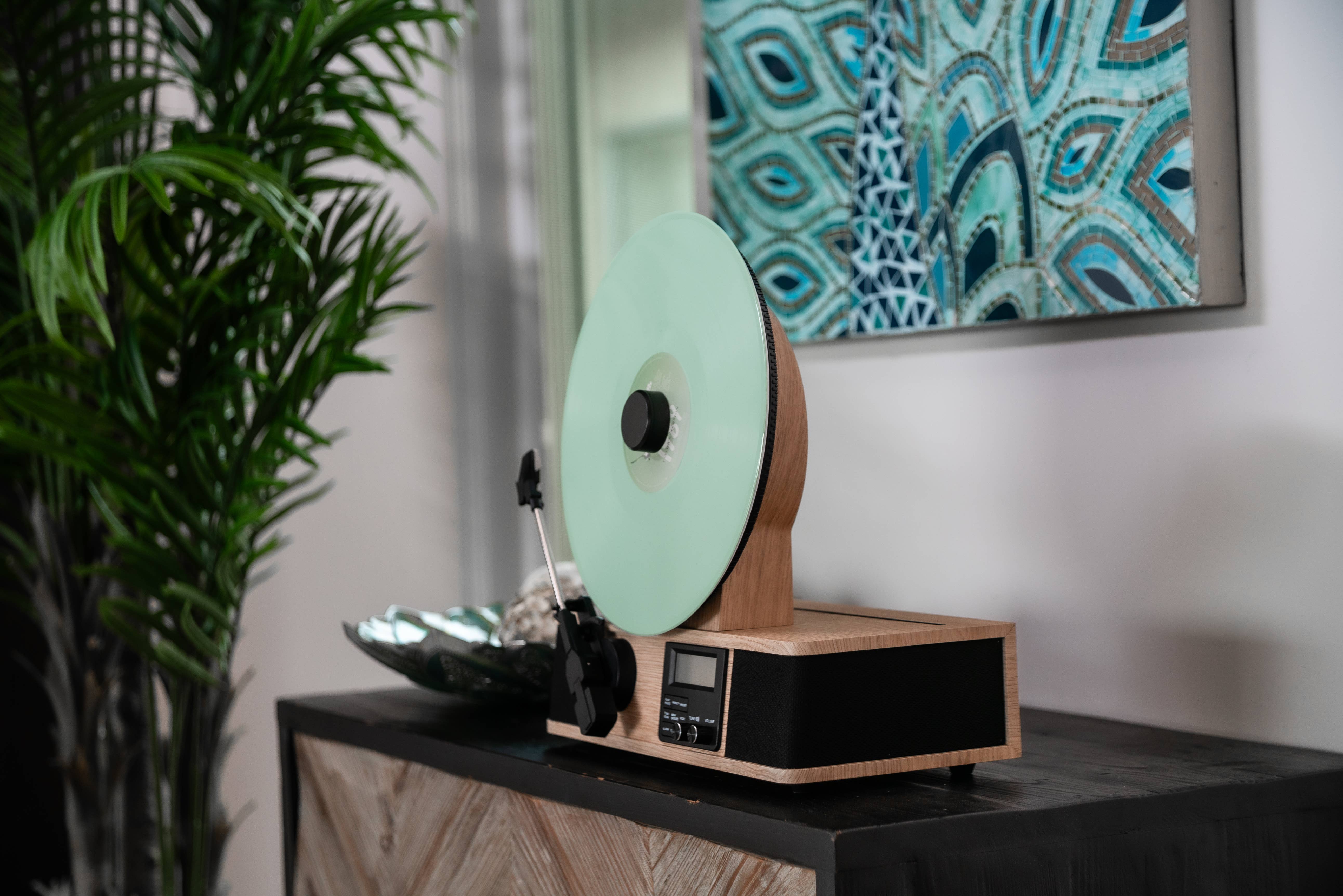 Master Tailgaters, LLC - Wholesale Speakers - Fuse Wrap Vertical Record Player with Bluetooth1