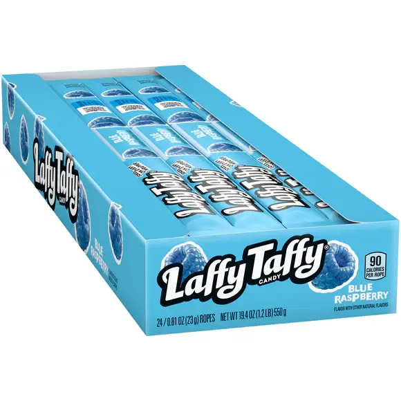 I Got Your Candy - Wholesale Taffy - Laffy Taffy Rope Blue Raspberry .81oz - 24ct2