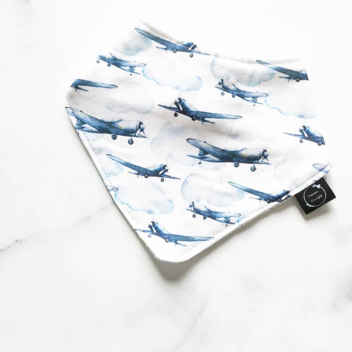 Bavoir à motits avion for wholesale by Création cocolyly inc.