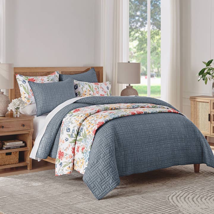 Levtex Home - Wholesale Bedding Set - Melange Stitch Quilt Set16