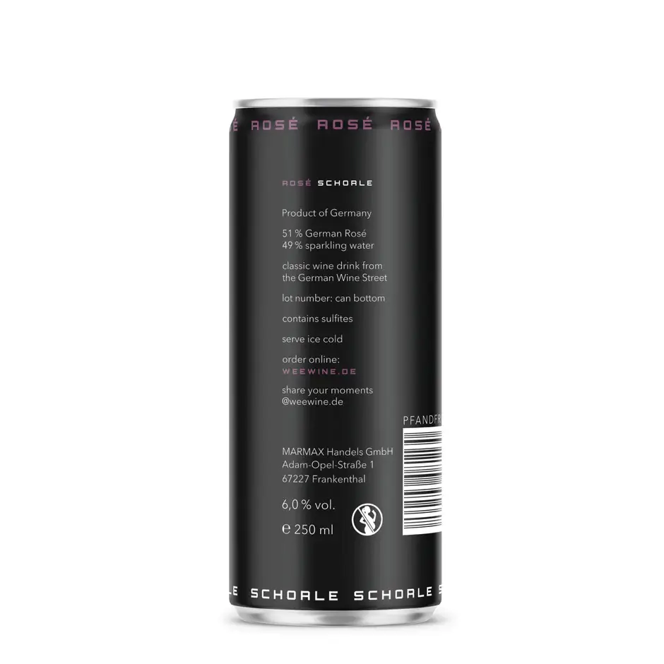 WEEWINE - Vendita all'ingrosso Aperitivo/Cocktail analcolico - WEEWINE — Rosé Spritzer (250 ml)1