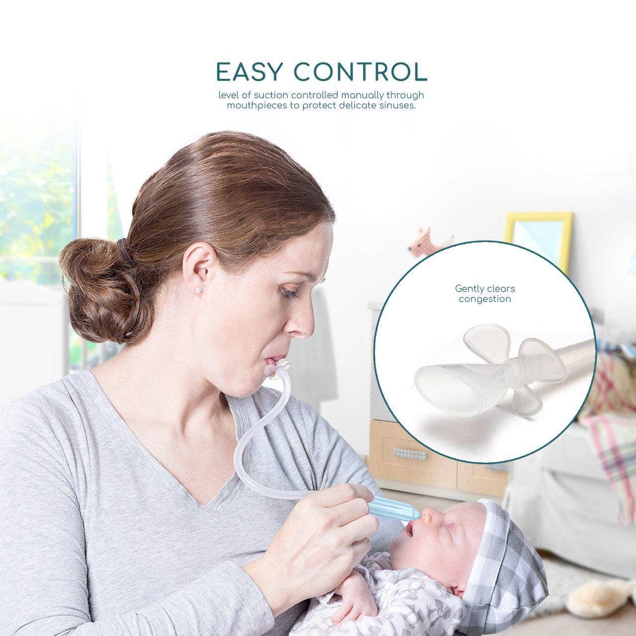 Little Martin's Drawer – wholesale Bib – Baby – Baby Booger Sucker (Blue)3