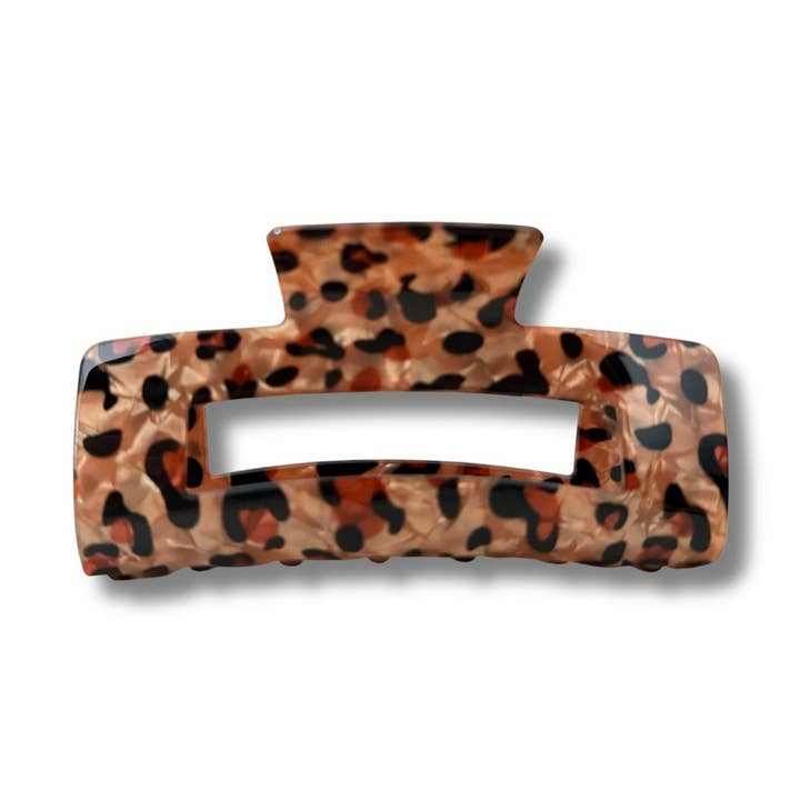 Haarklem - Garra de color L "Leopardo dorado" para venta al por mayor de Hairjewelz by Elle