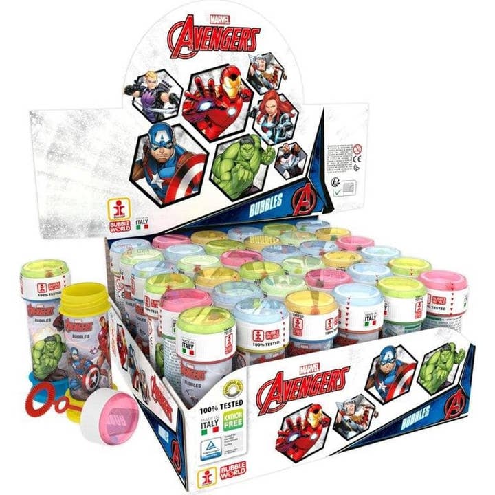 Marvel Avengers Bubble Tube for wholesale by Kids Party Craft