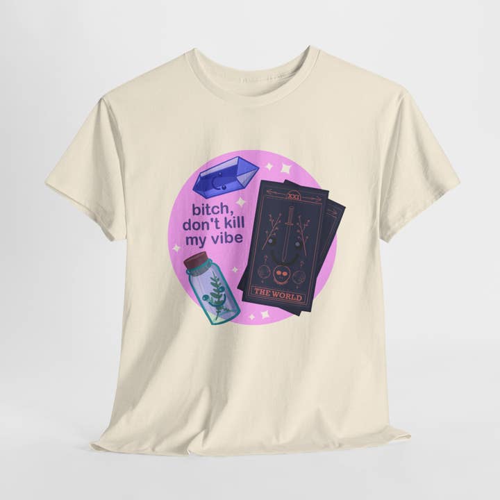 Don't Kill My Vibe Unisex Heavy Cotton Tee for wholesale by LVB Art