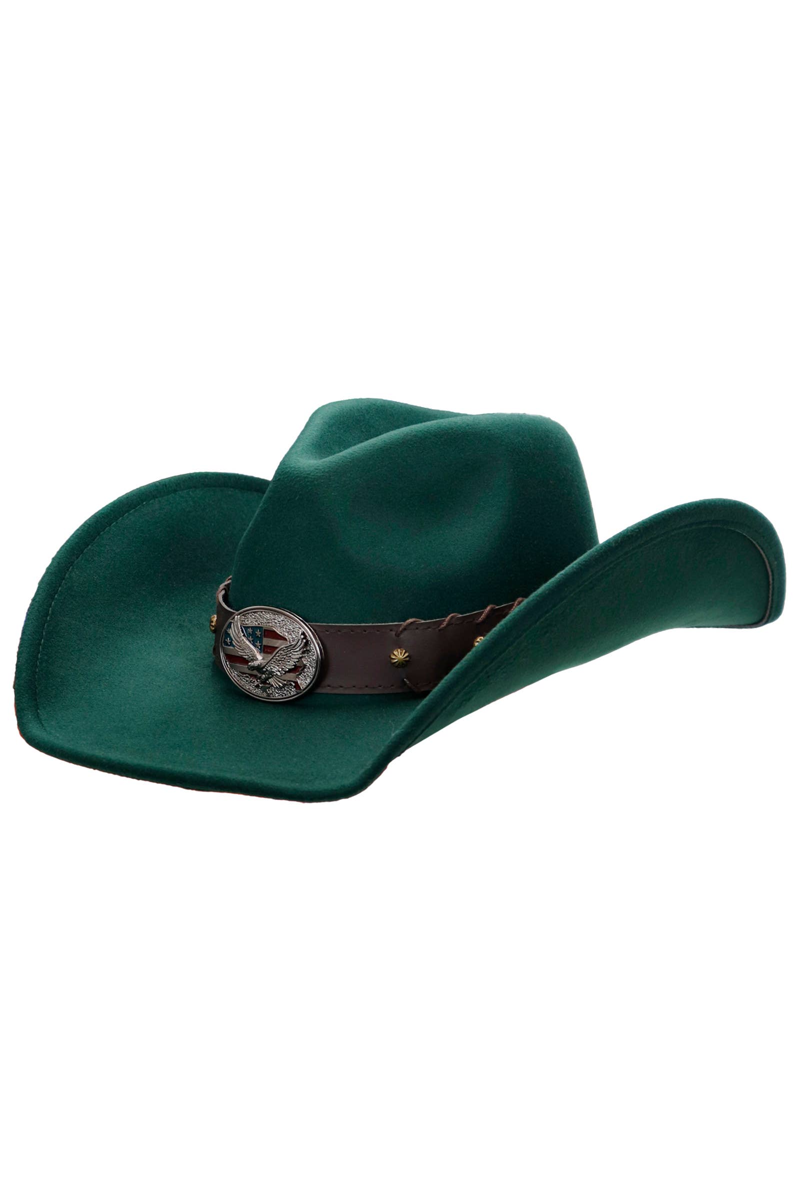 Cap Zone – wholesale Cowboy hat – Unisex – American Eagle Studded Belt Felt Cowboy Hat6