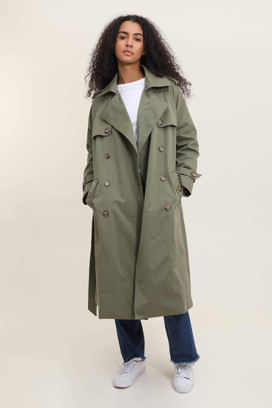 Attrait Paris - Wholesale Trench Coat - Women's - Long double-breasted trench coat9